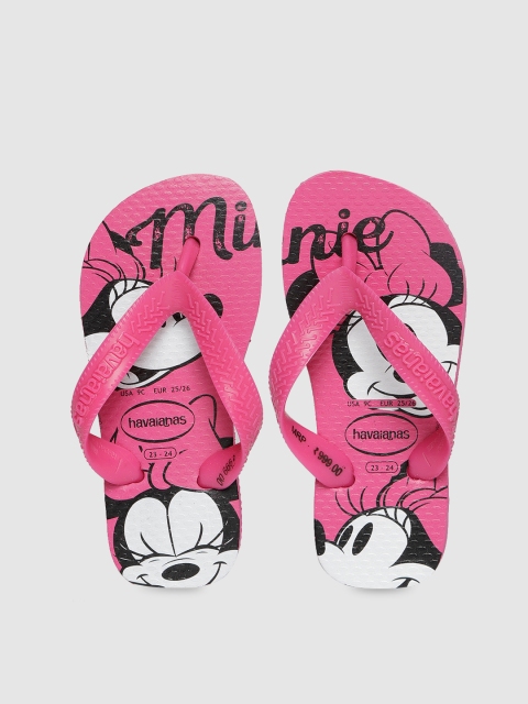 

Havaianas Unisex Kids Pink Printed Thong Flip-Flops