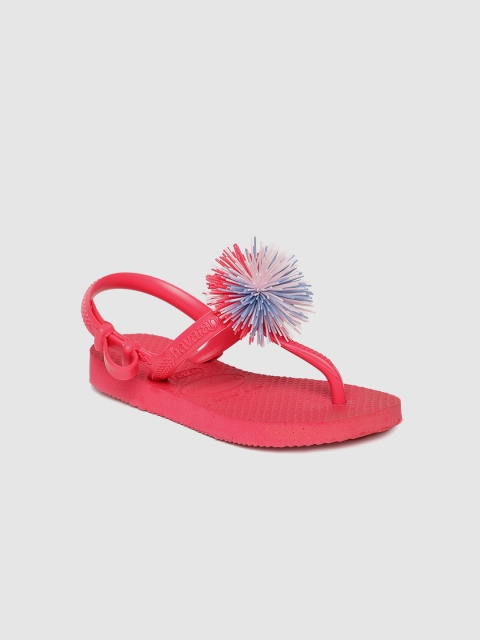 

Havaianas Girls Pink Embellished Thong Flip-Flops