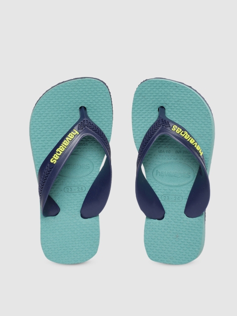 

Havaianas Boys Blue & Turquoise Blue Solid Thong Flip-Flops