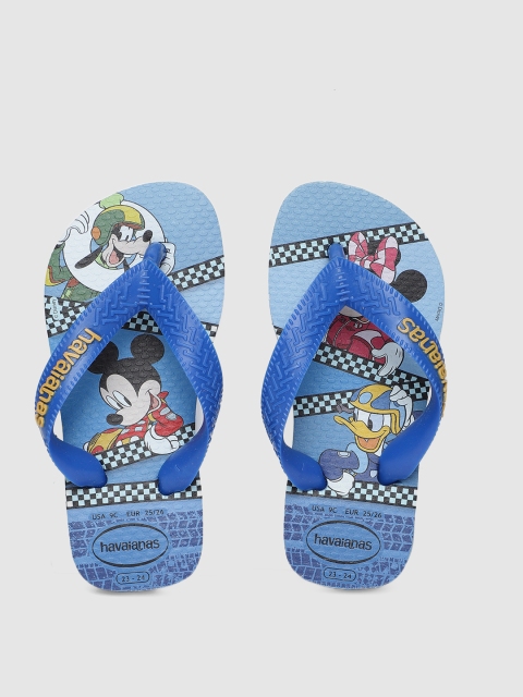 

Havaianas Unisex Kids Blue Printed Thong Flip-Flops