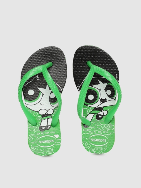 

Havaianas Girls Green Printed Thong Flip-Flops