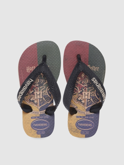 

Havaianas Boys Black Printed Thong Flip-Flops