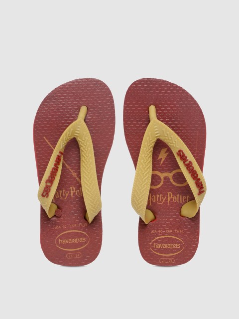

Havaianas Boys Red & Beige Solid Thong Flip-Flops