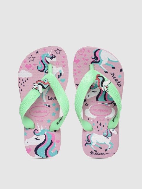 

Havaianas Boys Green Printed Thong Flip-Flops
