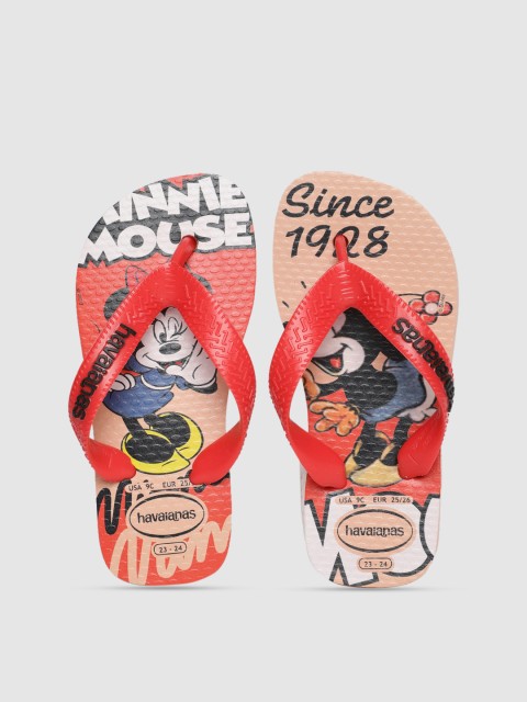 

Havaianas Unisex Kids Pink Printed Thong Flip-Flops
