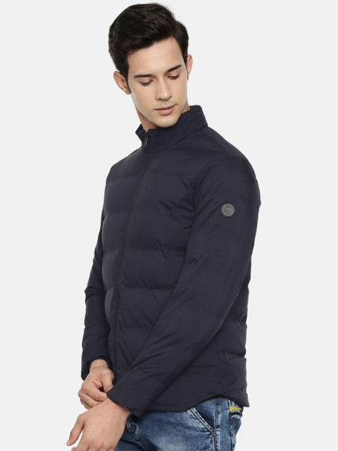 

U.S. Polo Assn. Men Navy Blue Solid Puffer Jacket