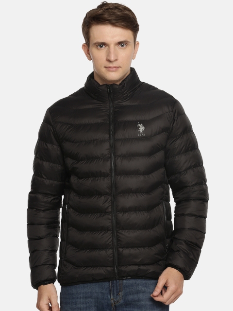 

U.S. Polo Assn. Men Solid Puffer Jacket, Black