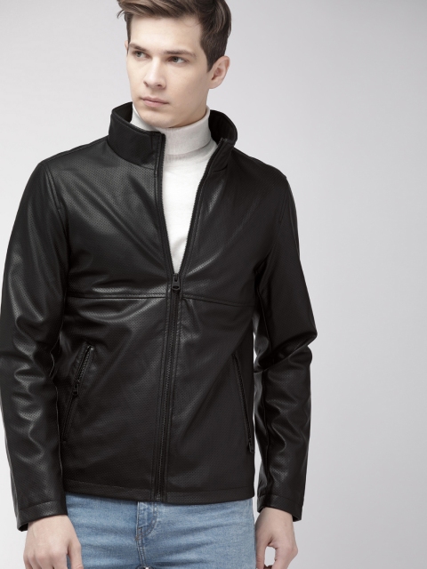 

Levis Men Black Solid Biker Jacket