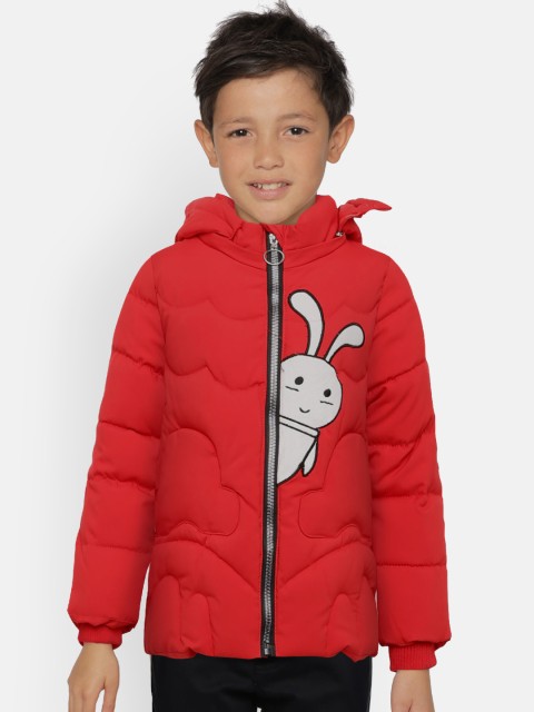 

The Sandbox Clothing Co. Girls Red Solid Puffer Jacket