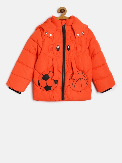 

The Sandbox Clothing Co. Boys Orange Printed Puffer Jacket