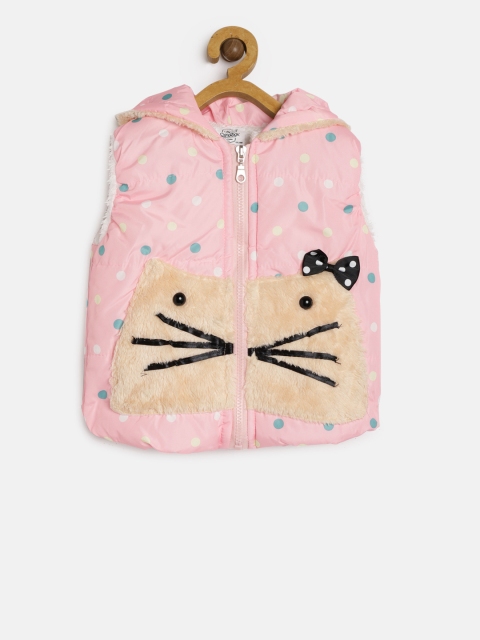

The Sandbox Clothing Co. Kids Pink Printed Windcheater Jacket