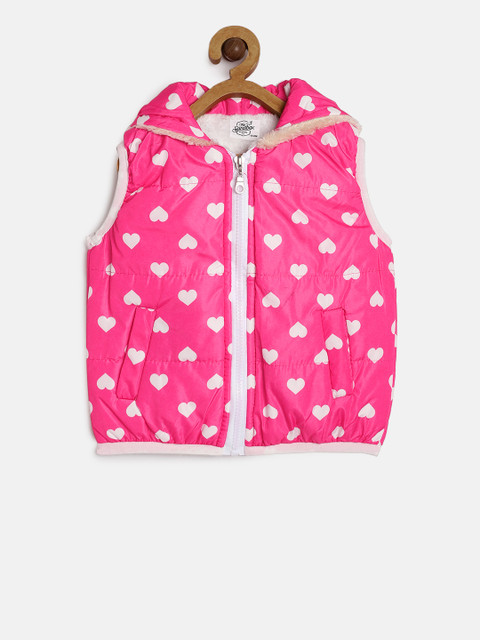 

The Sandbox Clothing Co. Unisex Pink & White Printed Jacket
