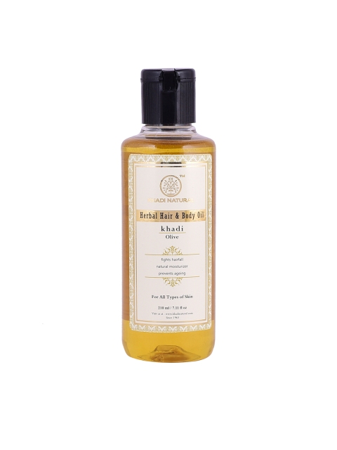 

Khadi Natural Olive Herbal Hair & Body Oil 210 ml, Yellow