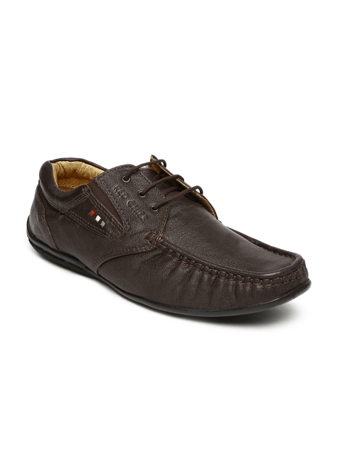 

Red Chief Men Brown Leather Moccasins