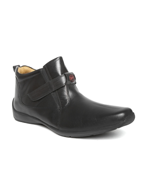 

Red Chief Men Black Leather Casual Shoes