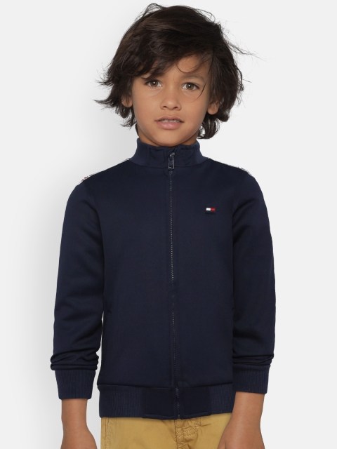 

Tommy Hilfiger Boys Blue Solid Sweatshirt