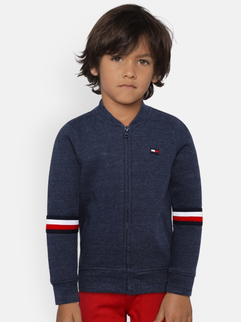 

Tommy Hilfiger Boys Blue Solid Sweatshirt
