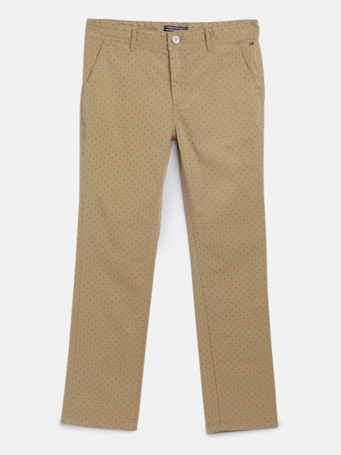 

Tommy Hilfiger Boys Khaki Skinny Fit Printed Chinos