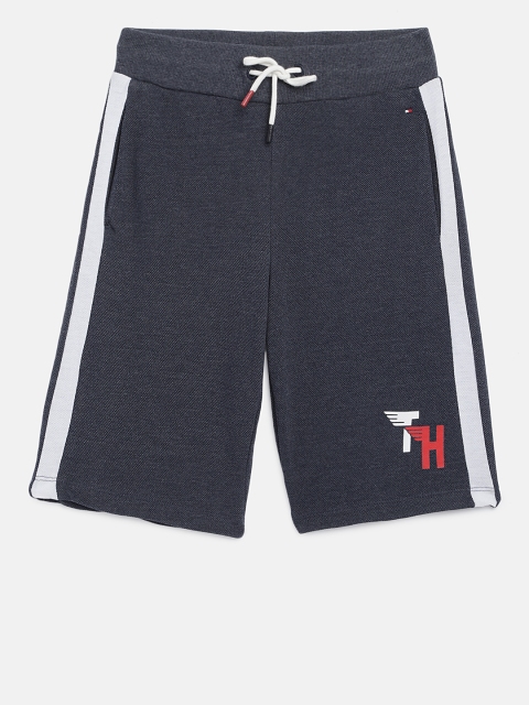 

Tommy Hilfiger Boys Navy Blue Solid Regular Fit Regular Shorts