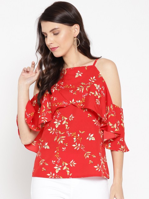 

MABISH by Sonal Jain Women Red Printed Top