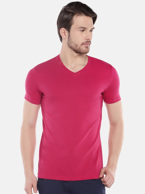 

Sweet Dreams Men Pink Solid Lounge T-shirt