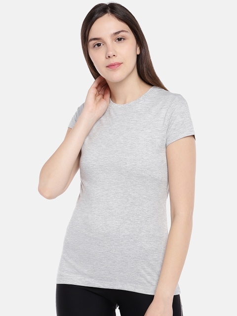 

Sweet Dreams Women Grey Solid Lounge T-Shirt F-LAT-404