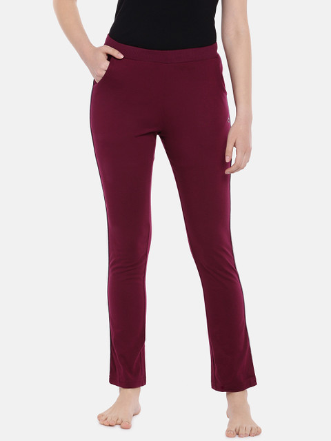 

Sweet Dreams Women Burgundy Solid Lounge Pants