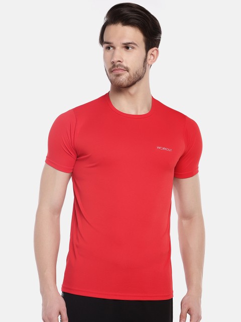 

Sweet Dreams Men Red Solid Round Neck Lounge T-Shirt F-MT-0479