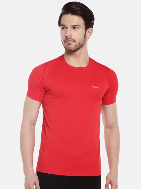 

Sweet Dreams Men Red Solid Round Neck Lounge T-shirt