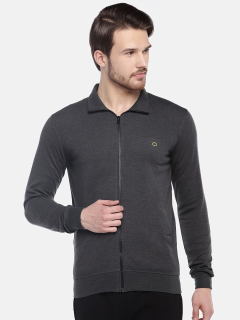 

Sweet Dreams Men Charcoal Grey Solid Sweatshirt