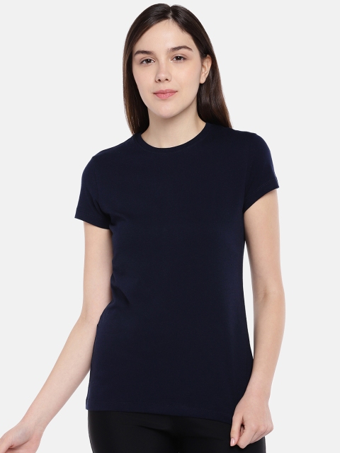 

Sweet Dreams Women Navy Blue Solid Lounge T-Shirt F-LAT-404