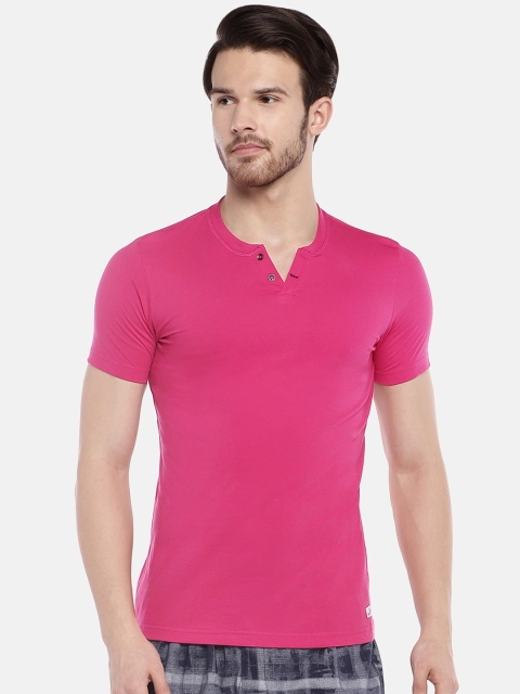 

Sweet Dreams Pink Solid Lounge T-shirt F-MT-048