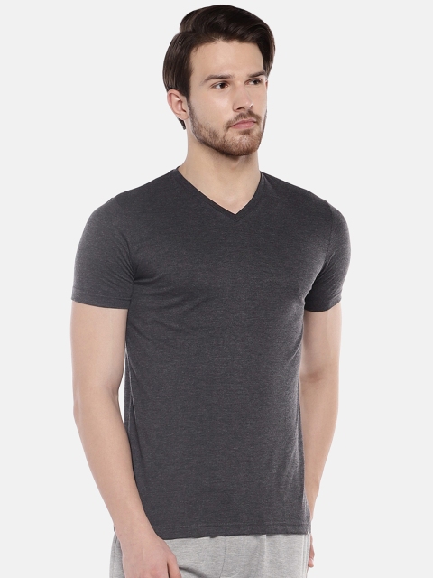 

Sweet Dreams Charcoal Grey Solid Lounge T-shirt