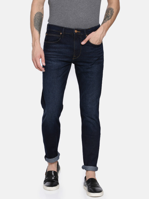 

Lee Men Blue Anton Slim Tapered Fit Mid-Rise Clean Look Stretchable Jeans