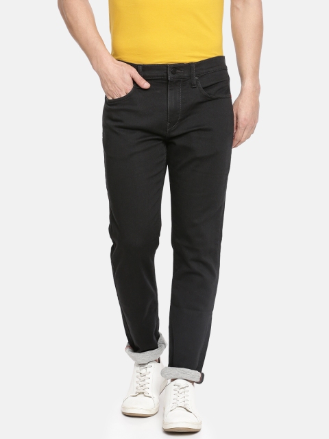 

Lee Men Black Travis Narrow Slim Fit Mid-Rise Clean Look Stretchable Jeans