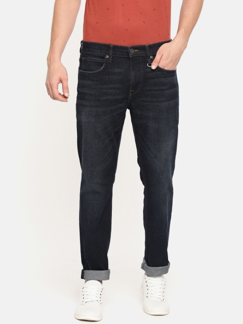 

Lee Men Blue Travis Slim Fit Mid-Rise Clean Look Stretchable Jeans