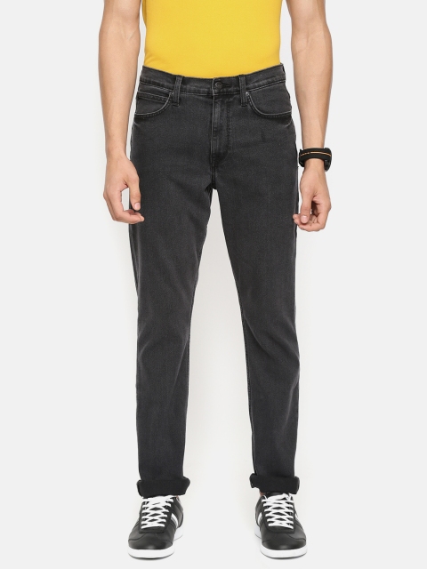 

Lee Men Black Regular Fit Mid-Rise Clean Look Stretchable Jeans