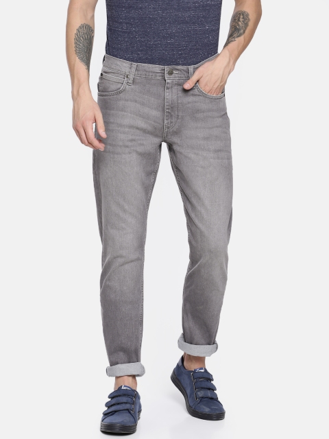

Lee Men Grey Rodeo Regular Fit Mid-Rise Clean Look Stretchable Jeans