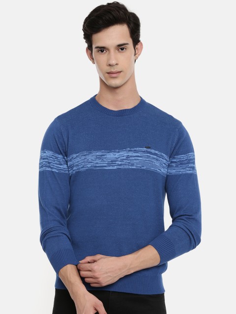 

Lee Men Blue Figo Striped Sweater