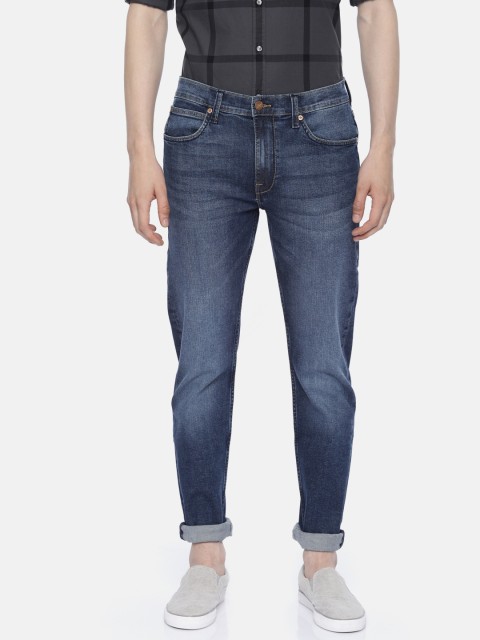 

Lee Men Blue Anton Slim Tapered Fit Mid-Rise Clean Look Stretchable Jeans