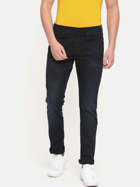 

Lee Men Blue Travis Slim Fit Mid-Rise Clean Look Stretchable Jeans