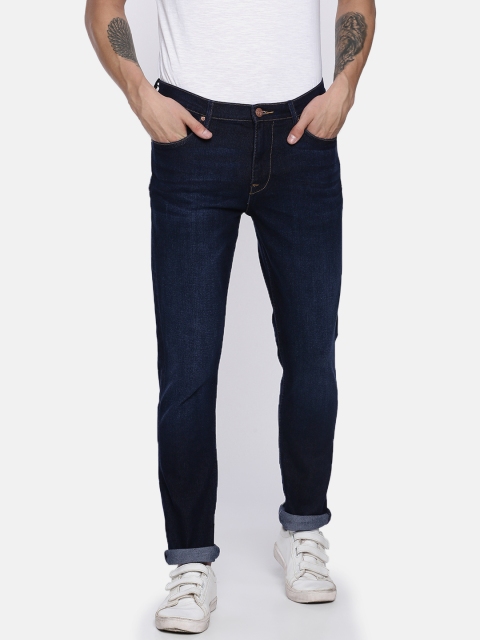 

Lee Men Blue Bruce Skinny Fit Mid-Rise Clean Look Stretchable Jeans