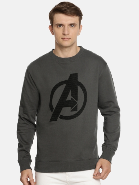 

Lee Men Charcoal Grey Avengers Printed Sweatshirt