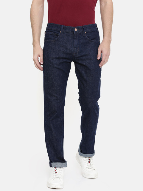 

Lee Men Navy Blue Travis Slim Fit Mid-Rise Clean Look Stretchable Jeans