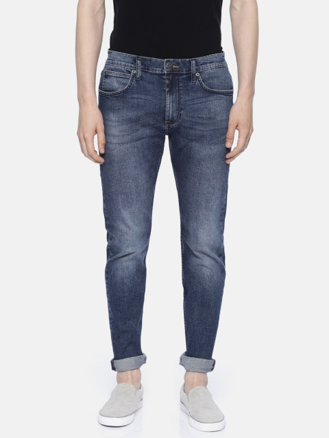 

Lee Men Blue Anton Slim Tapered Fit Mid-Rise Clean Look Stretchable Jeans