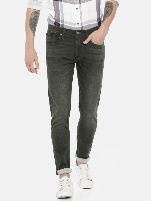

Lee Men Olive Green Anton Slim Fit Mid-Rise Clean Look Stretchable Jeans
