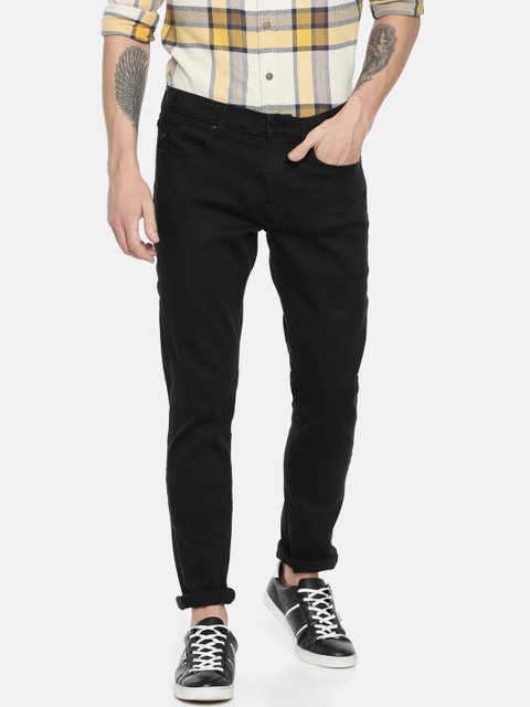 

Lee Men Black Travis Slim Fit Mid-Rise Clean Look Stretchable Jeans