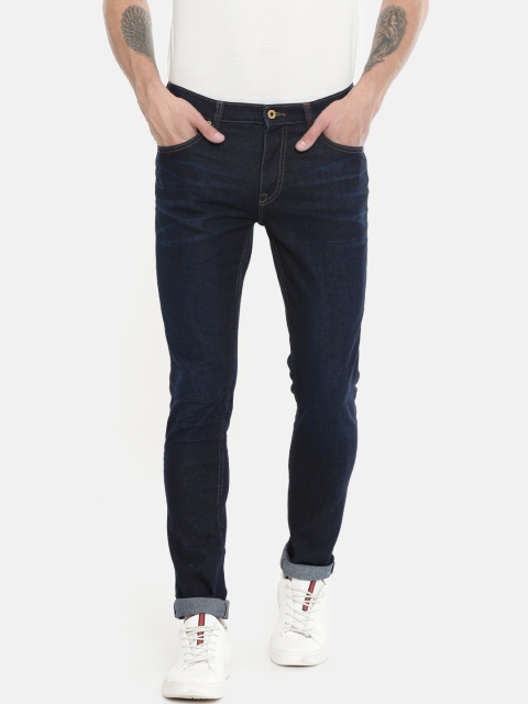 

Lee Men Blue Bruce Skinny Fit Mid-Rise Clean Look Stretchable Jeans