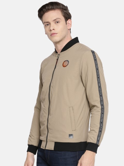 

Lee Men Camel Brown Solid Slim Fit Bomber Slim Fit Jacket