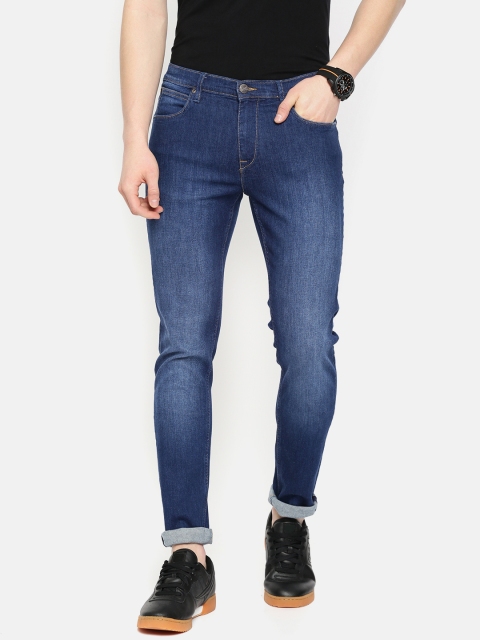 

Lee Men Blue Bruce Skinny Fit Mid-Rise Clean Look Stretchable Jeans